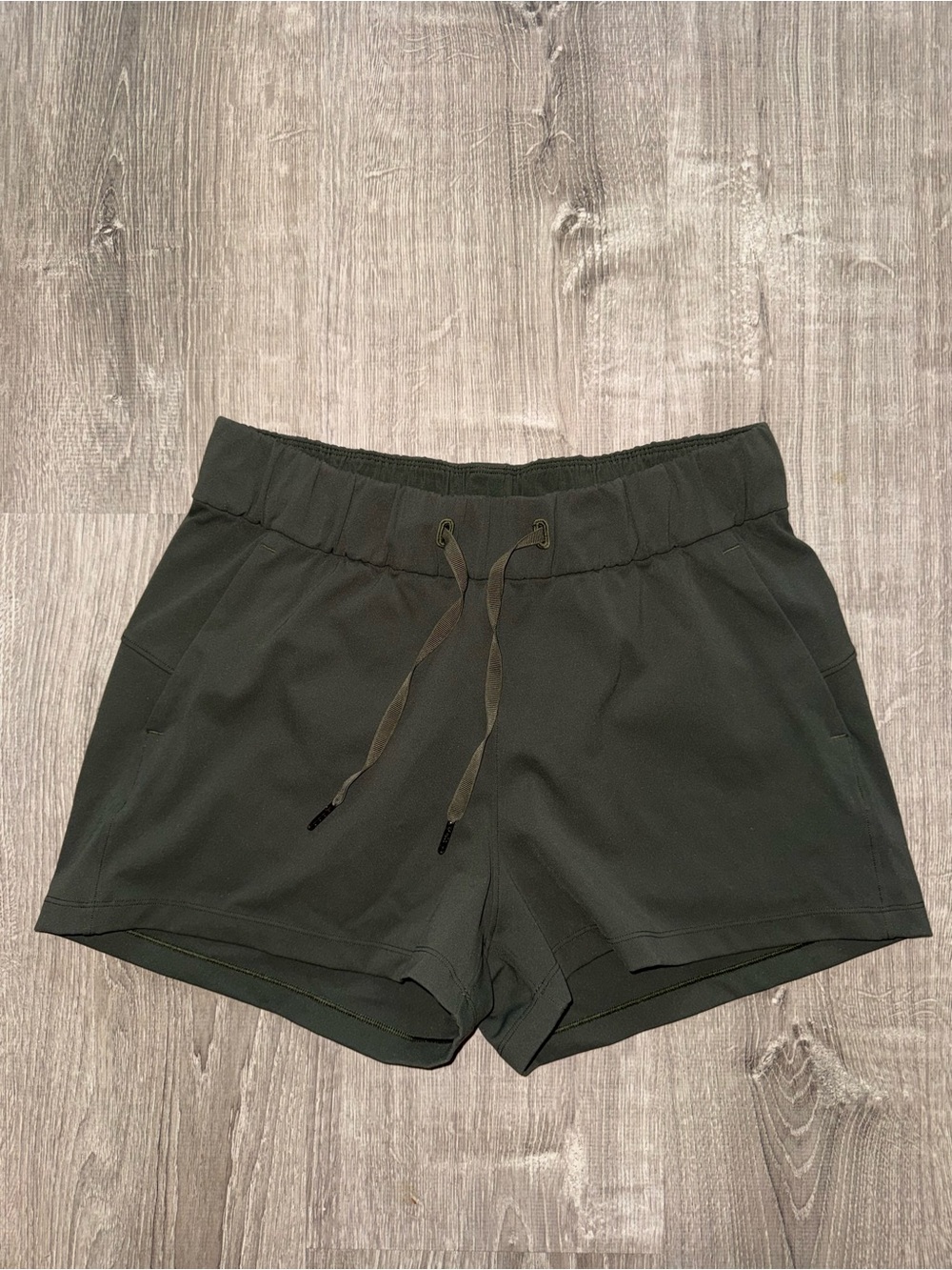 Women's lululemon Olive Green Drawstring Active Shorts